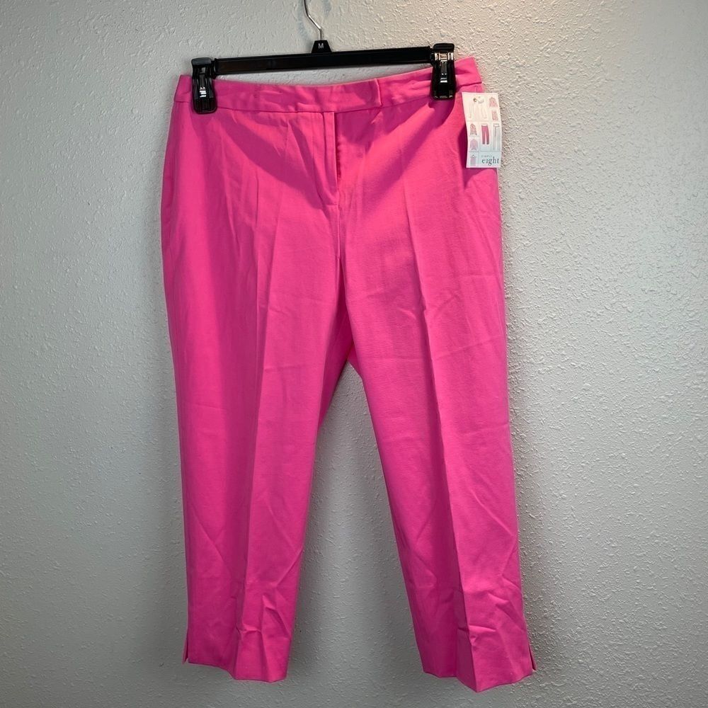 NWT Josephine Chaus Hot Pink Capris Pants Size 8